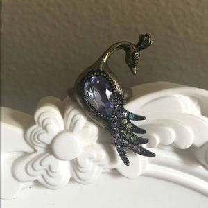 Avon collection Peacock ring and earrings